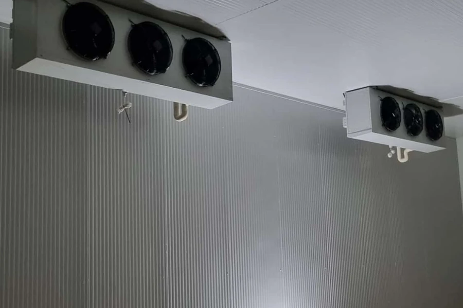 Industrial Ceiling Evaporators in Insulated Sandwich Panel Cold Room - FANEX