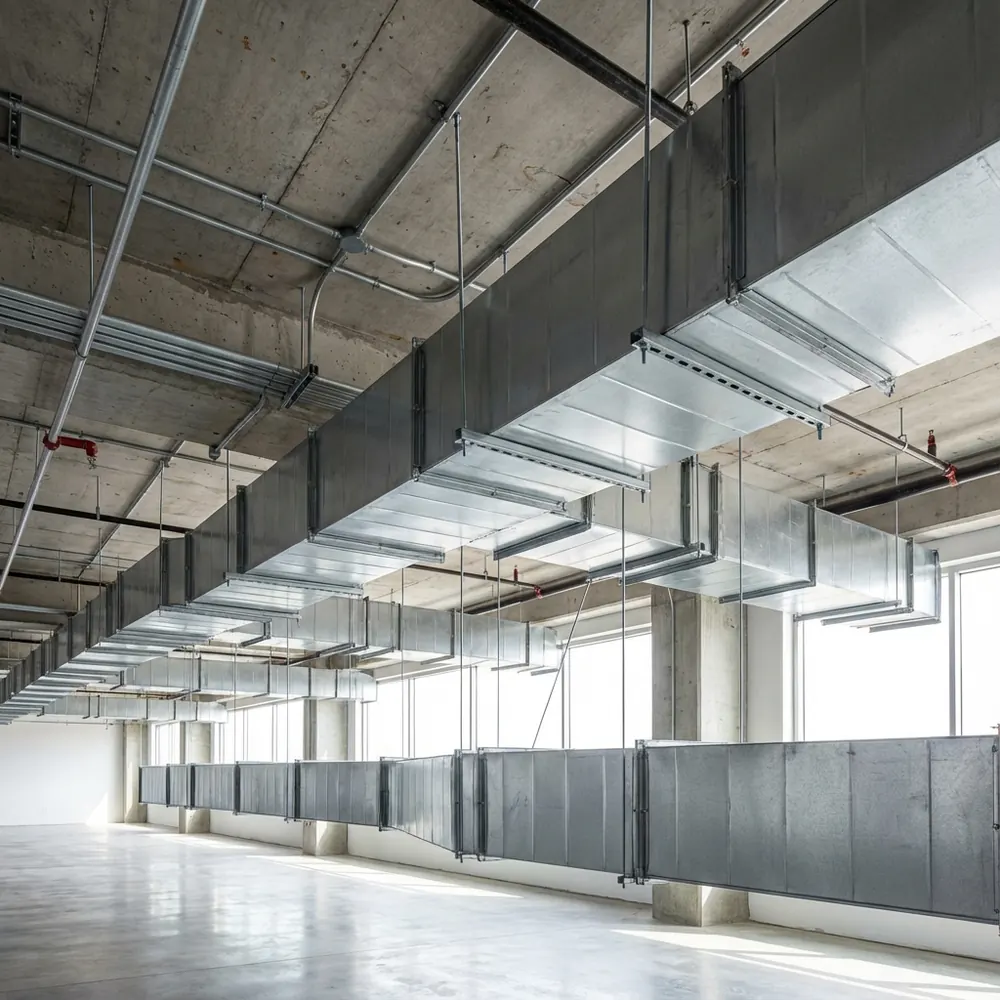 SMACNA Certified Rectangular Galvanized Iron Duct Fabrication - FANEX Factory