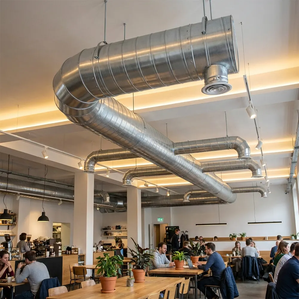 Spiral Round Air Ductwork Fabrication & High Velocity Fitting - FANEX