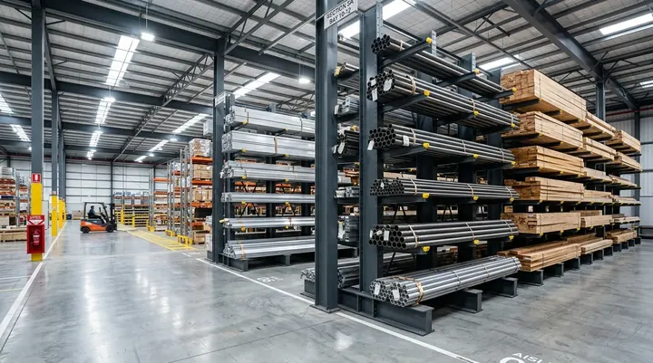 Heavy-Duty Cantilever Racks for Pipes, Coils, and Profiles - FANEX