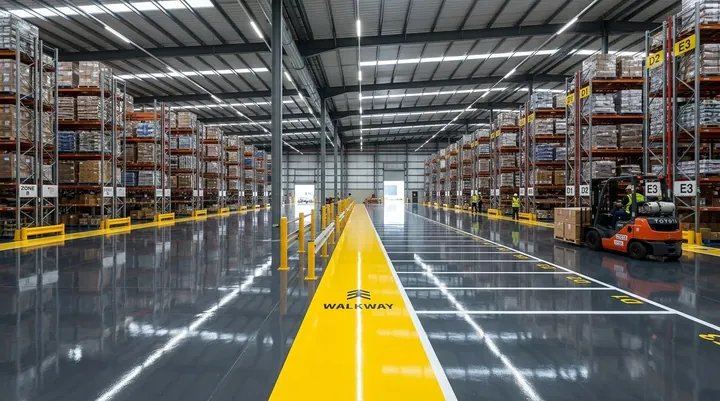 Industrial Heavy-Duty Warehouse Epoxy Flooring - FANEX