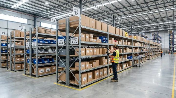 Long Span Shelving for Medium Loads, Spare Parts, and Cartons - FANEX