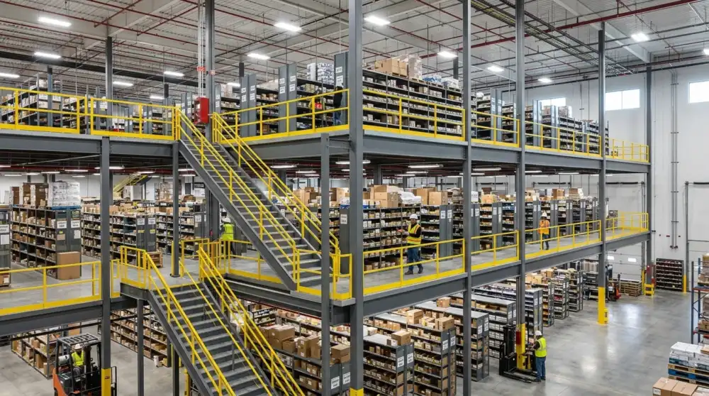 Multi-Tier Structural Mezzanine Platforms for Space Optimization - FANEX