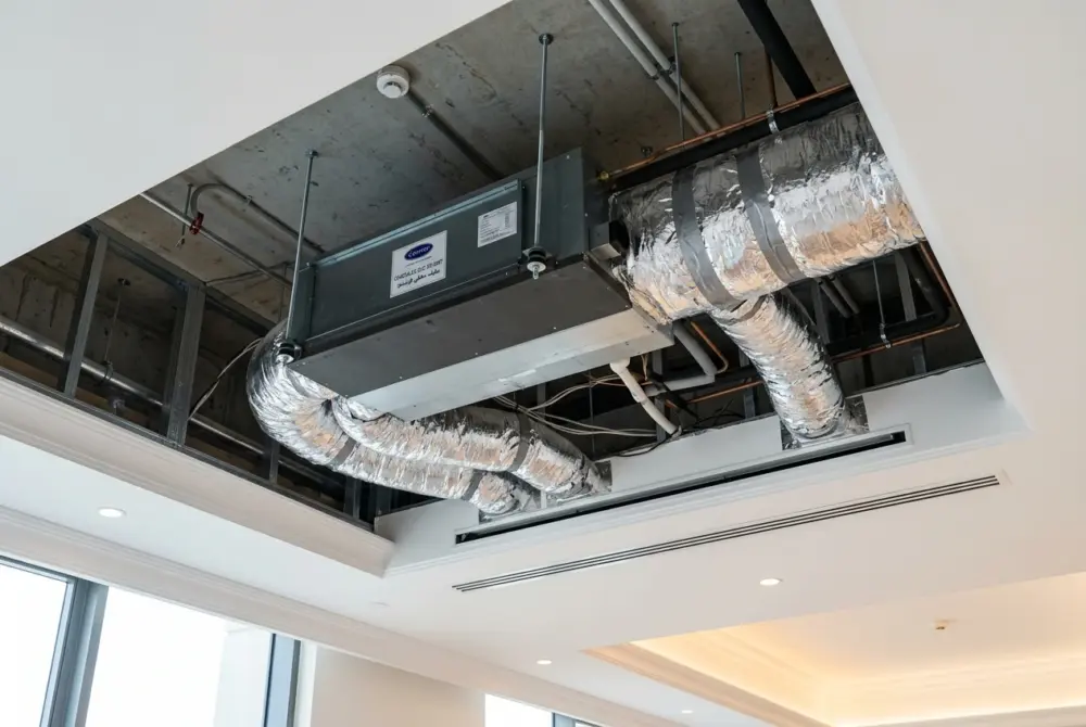 Concealed Ducted Split HVAC Systems & Insulated Duct Installation - FANEX